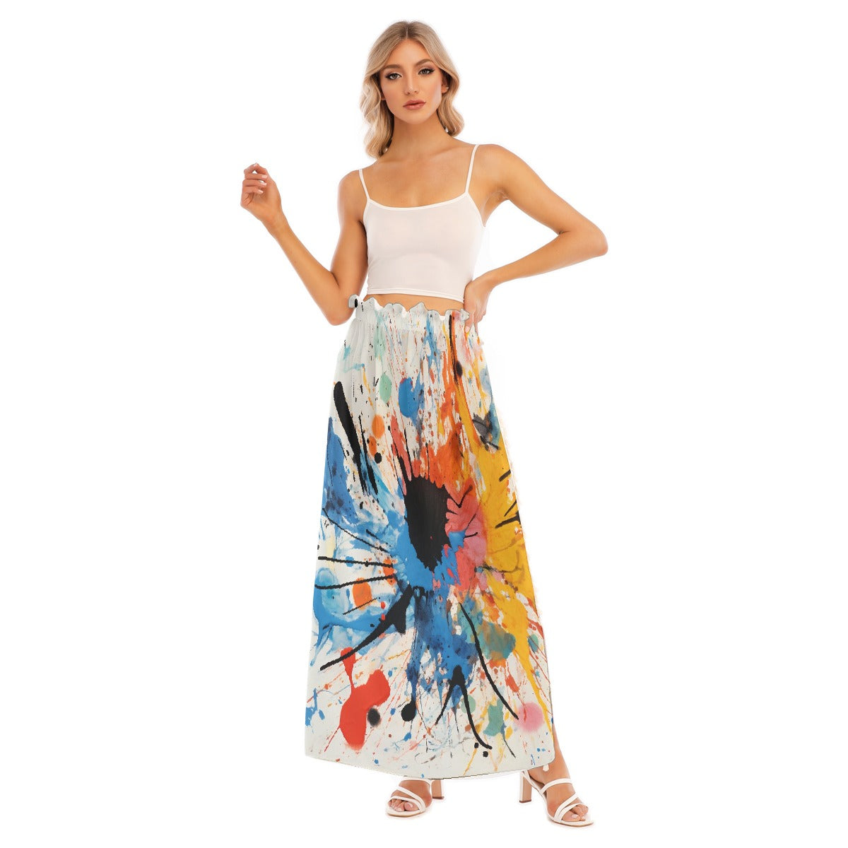 All-Over Print Women's Side Split Skirt