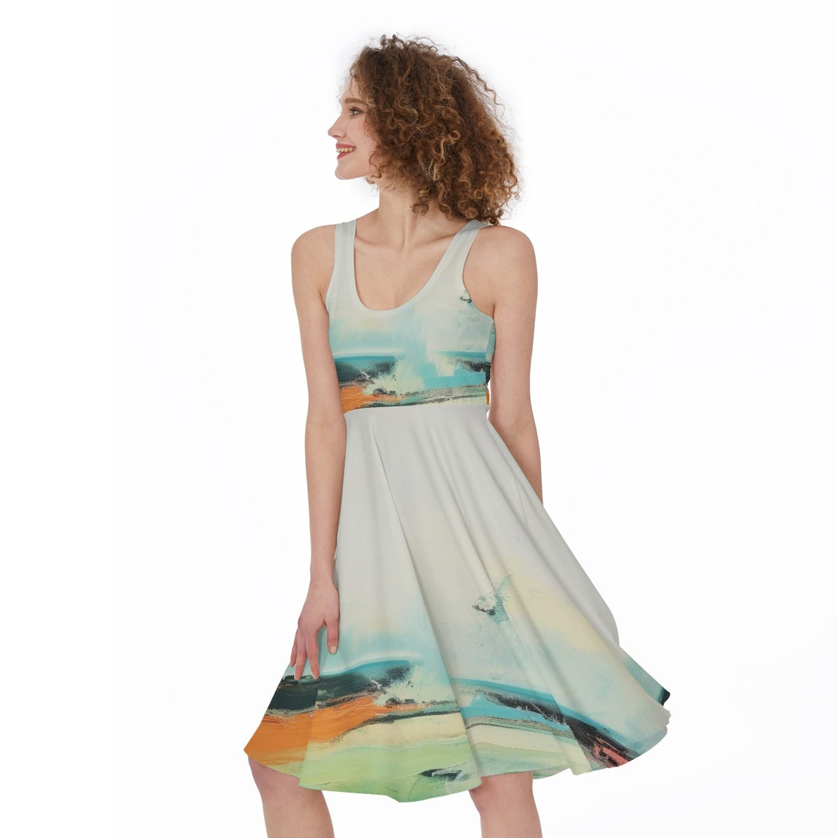 All-Over Print Women's Sleeveless Dress