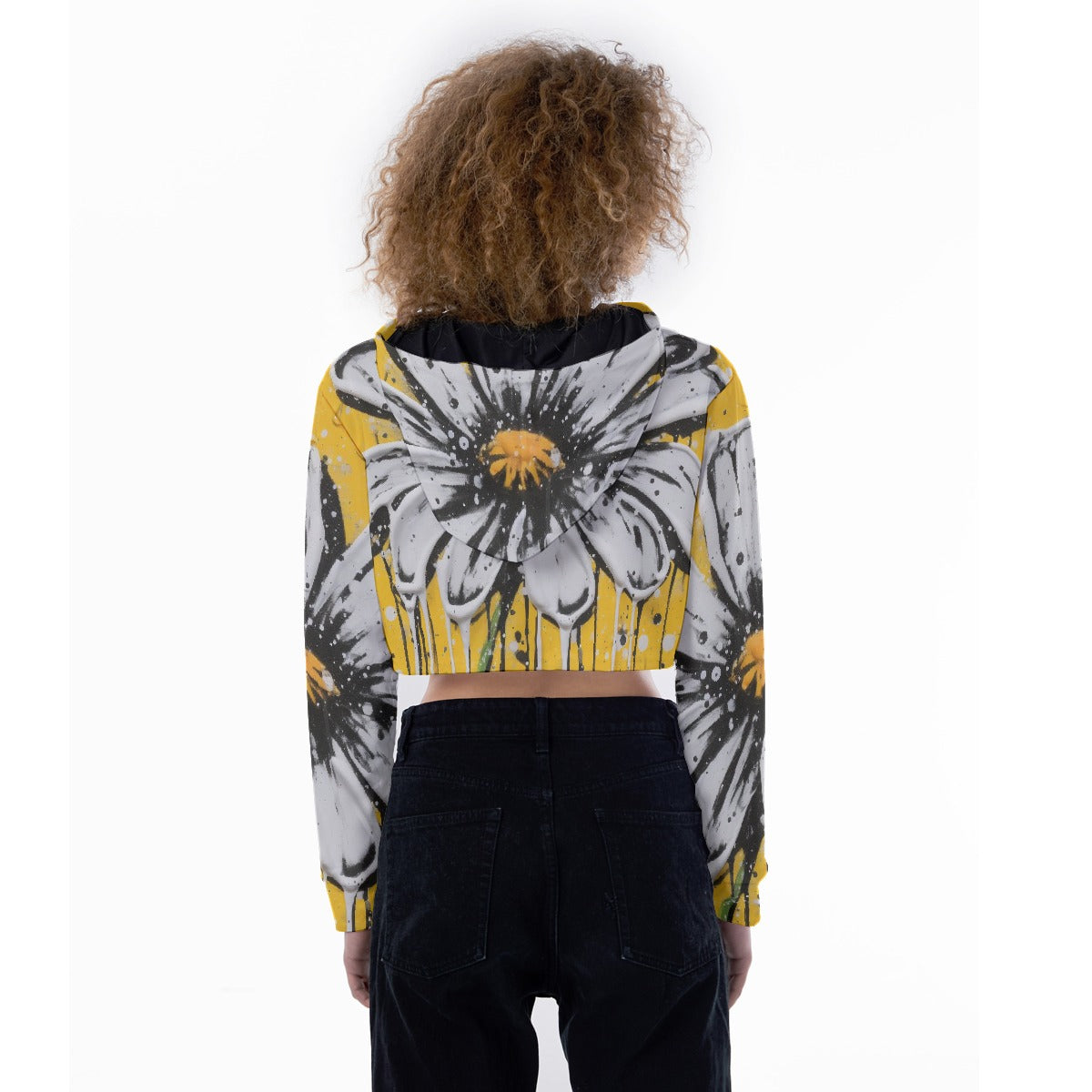 All-Over Print Women's Crop Top Hoodie