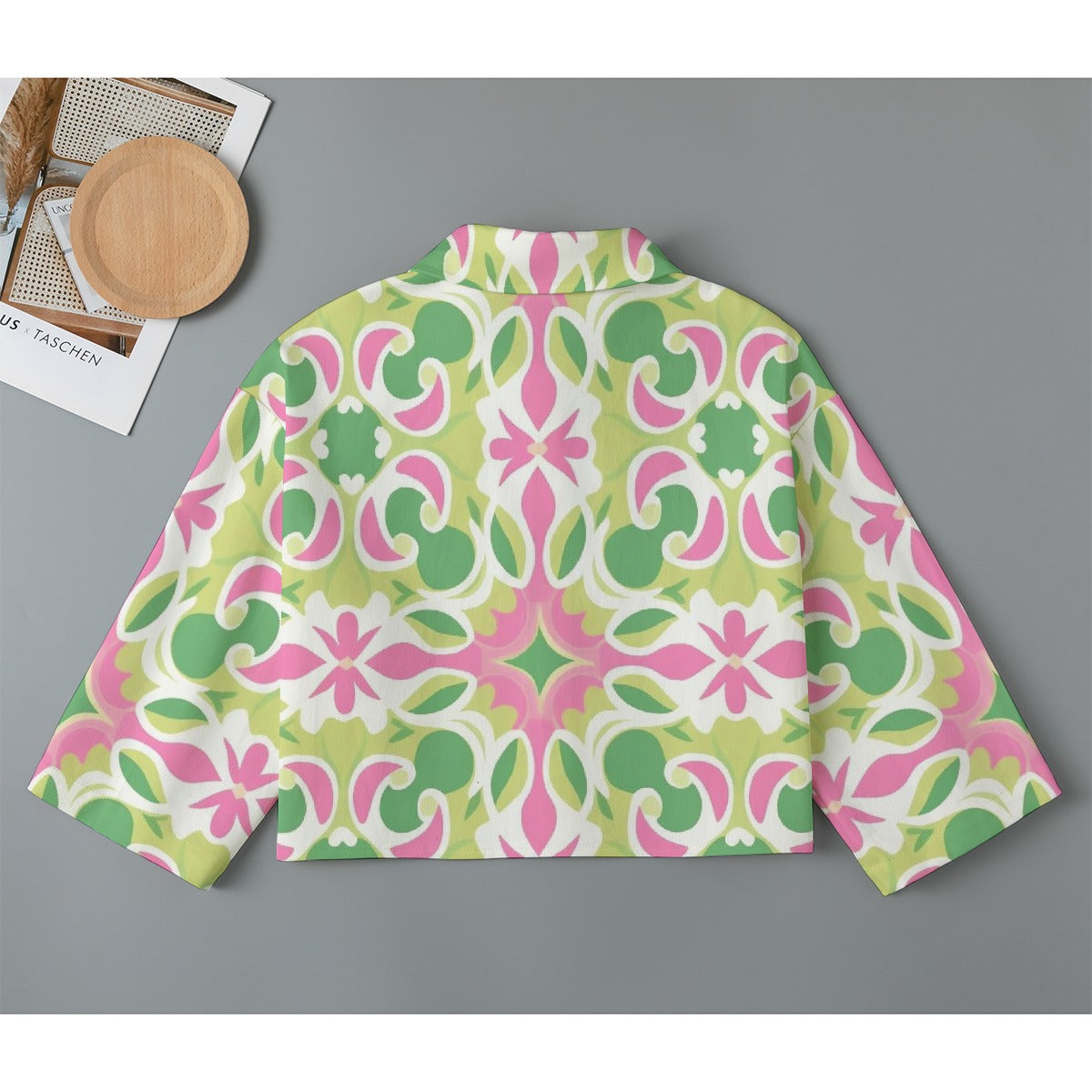 All-Over Print Women's Cropped Jacket | 245GSM Cotton