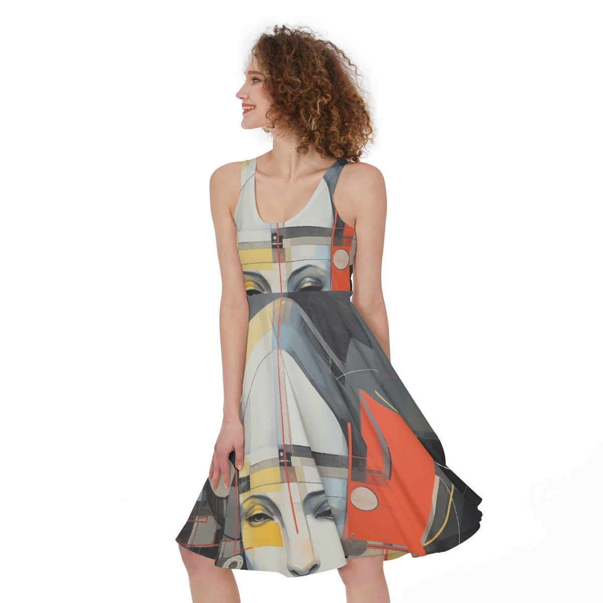 All-Over Print Women's Sleeveless Dress
