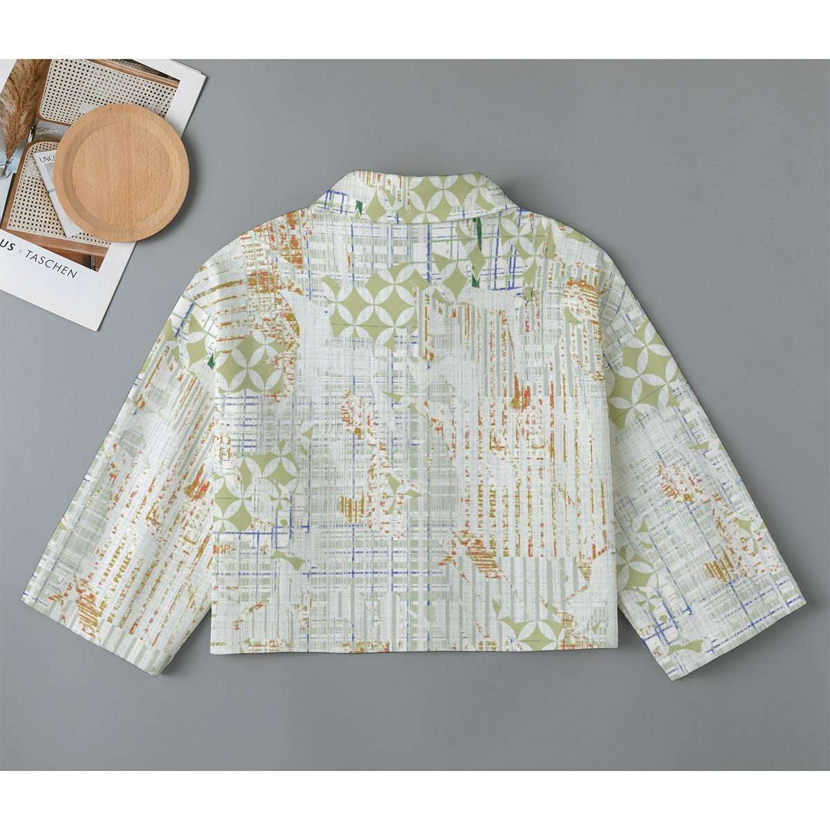 All-Over Print Women's Cropped Jacket | 245GSM Cotton