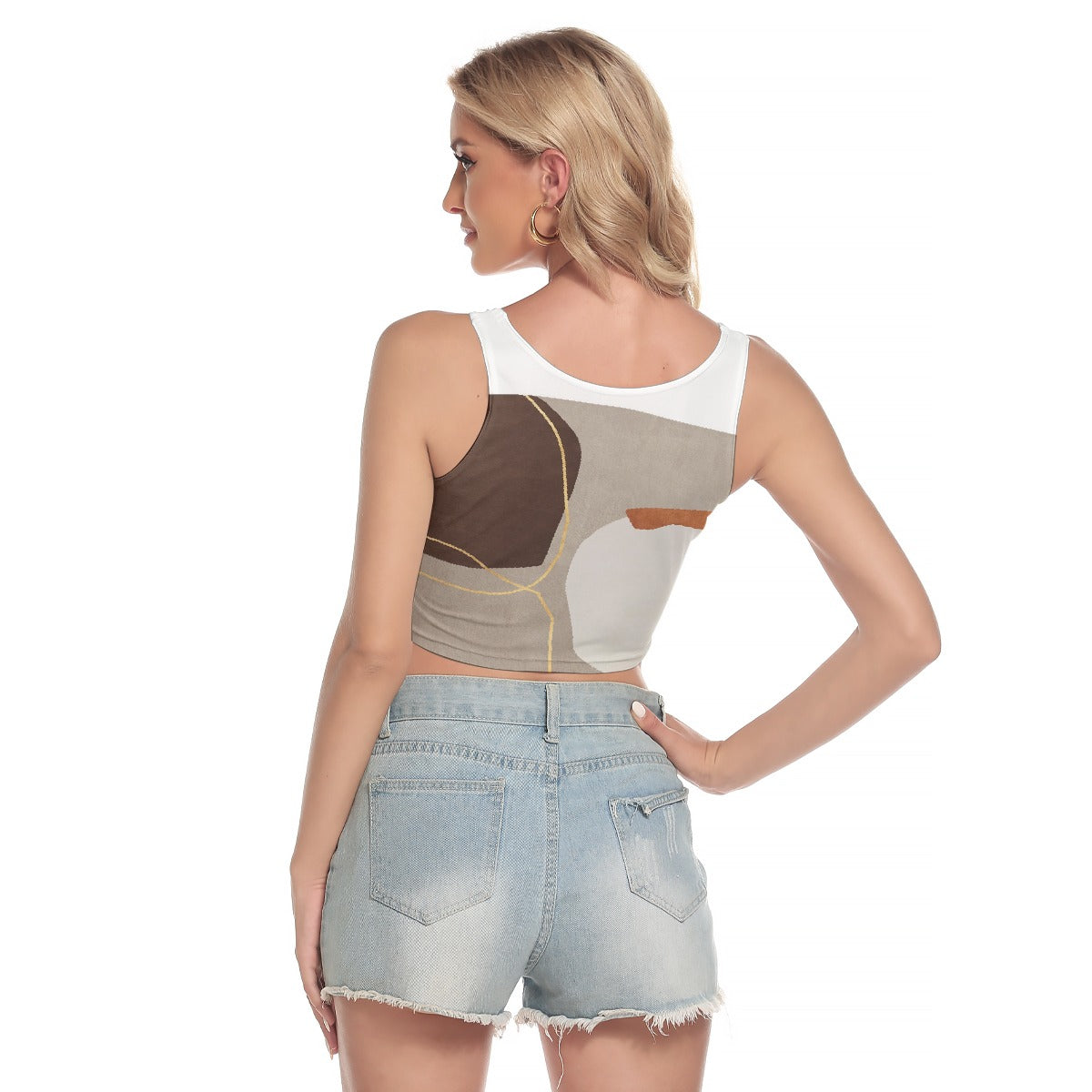 All-Over Print Women's Sport Crop Tank Top