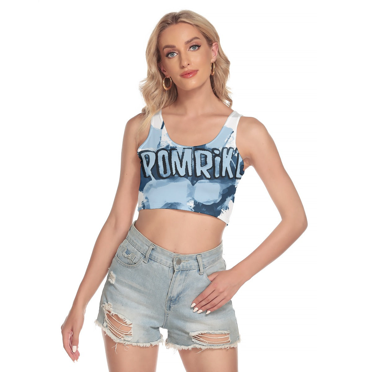 All-Over Print Women's Sport Crop Tank Top
