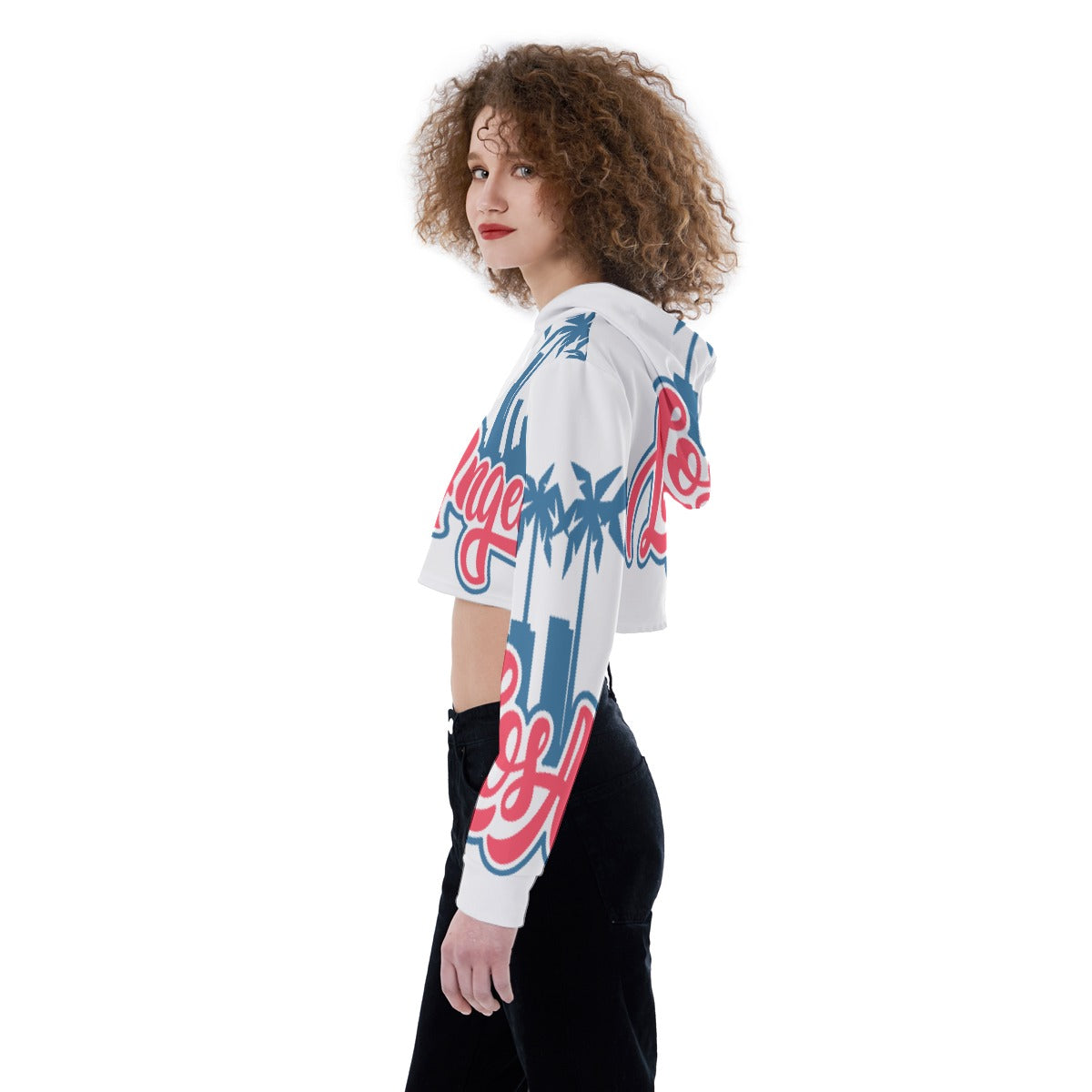 All-Over Print Women's Crop Top Hoodie