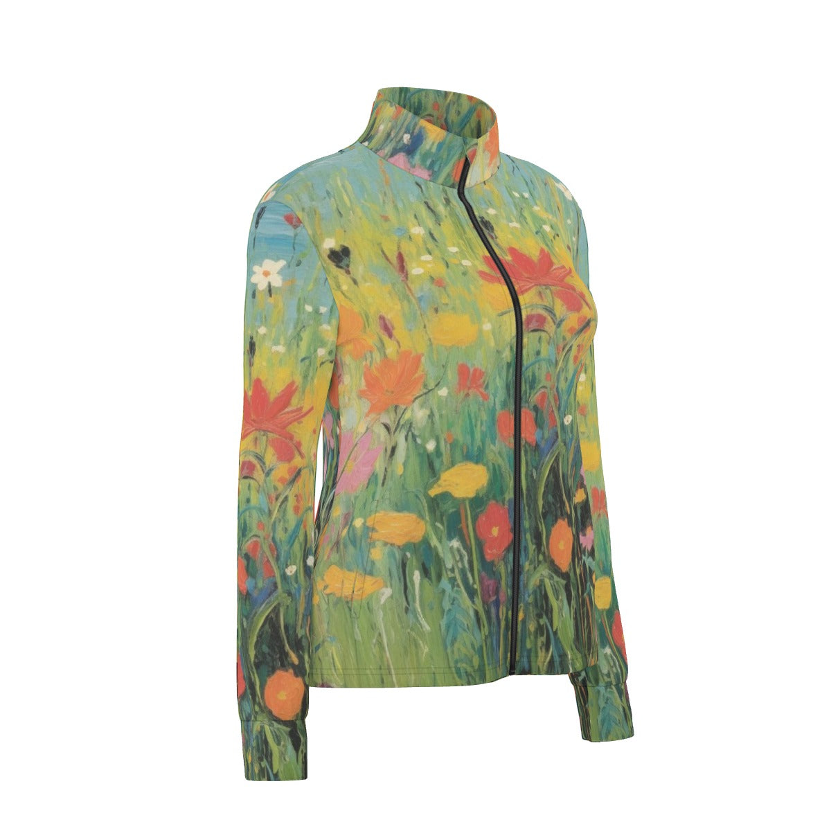 All-Over Print Women's Long Sleeve Thumbhole Jacket