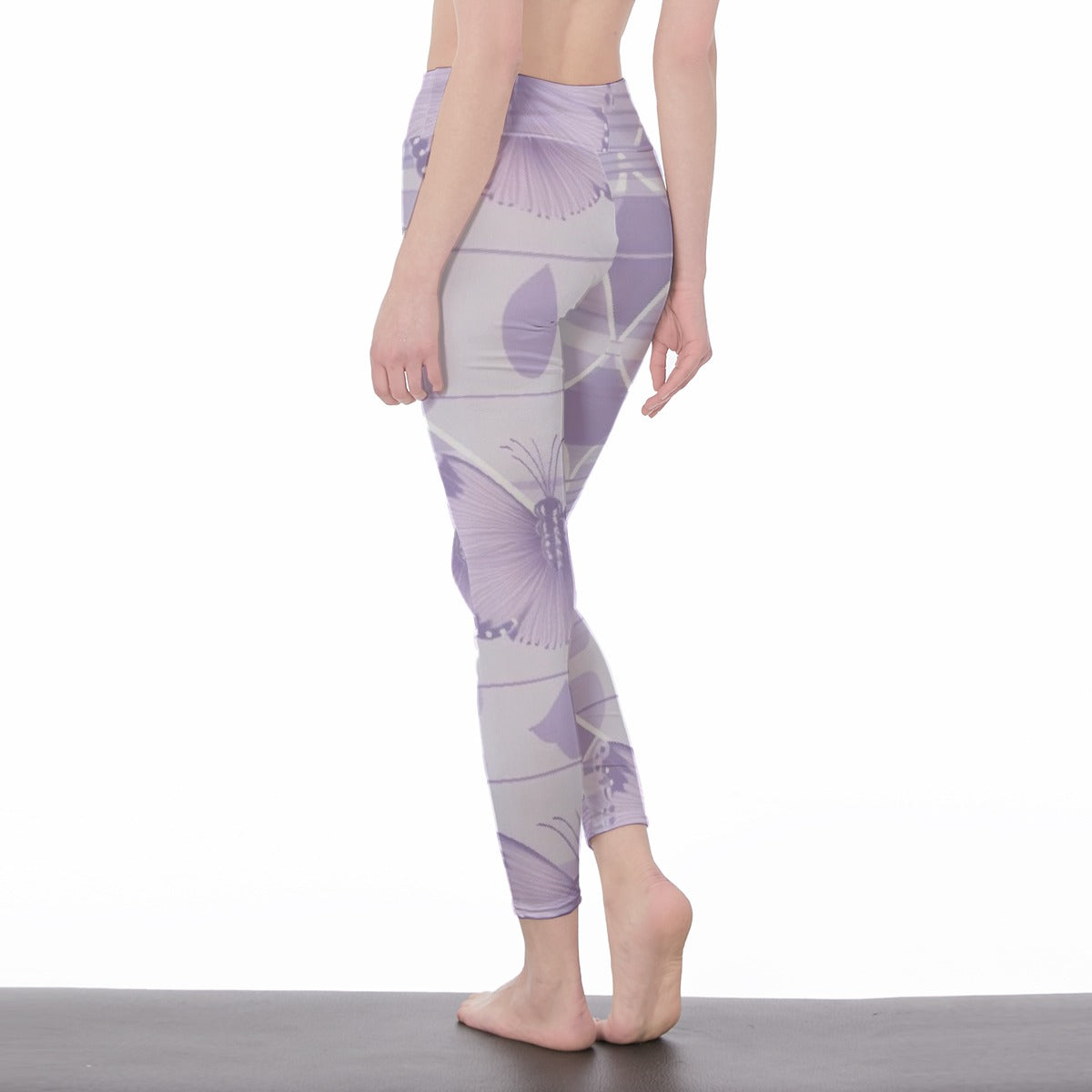 All-Over Print Women's High Waist Leggings | Side Stitch Closure
