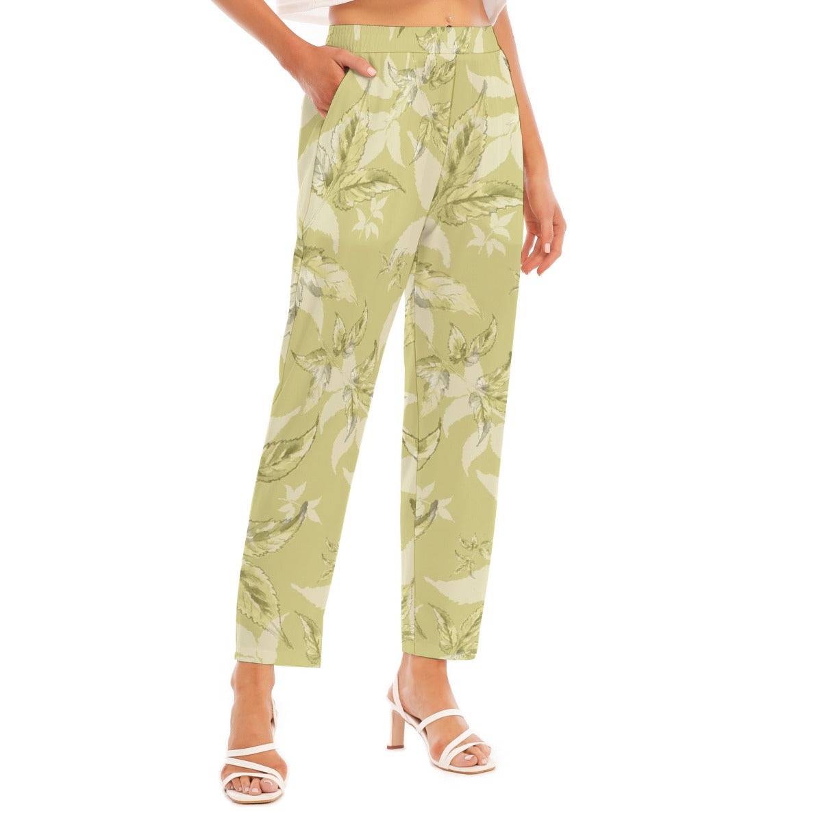 All-Over Print Women's Loose Straight-leg Pants