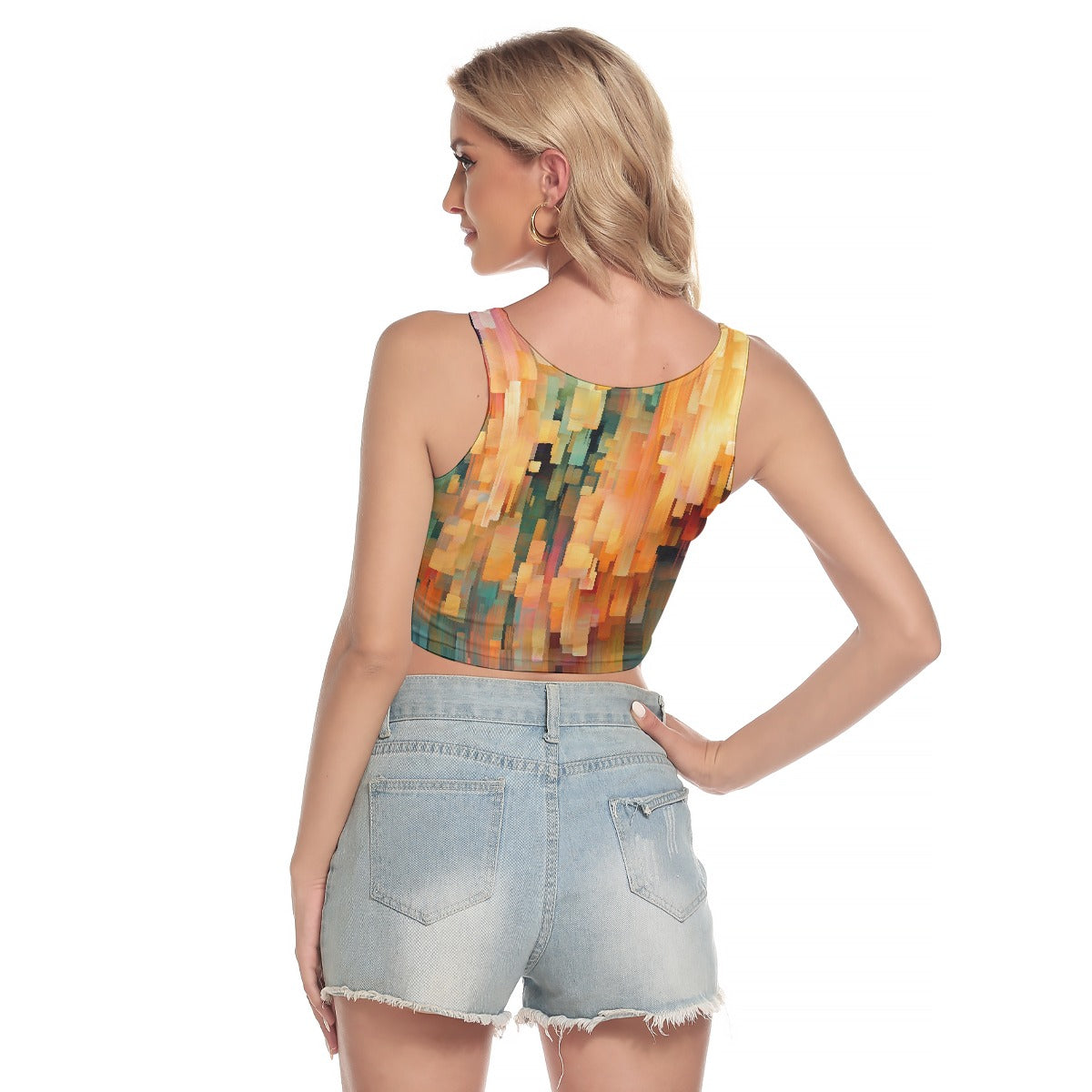 All-Over Print Women's Sport Crop Tank Top