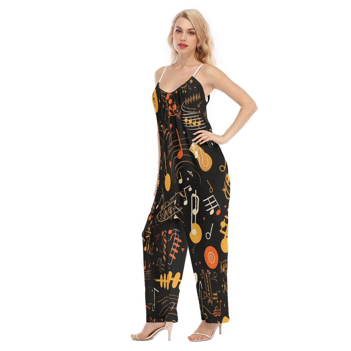 All-Over Print Women's Loose Cami Jumpsuit