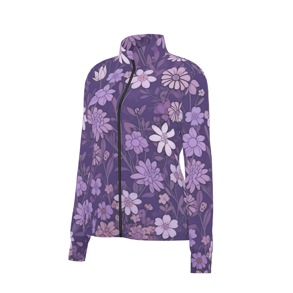 All-Over Print Women's Long Sleeve Thumbhole Jacket