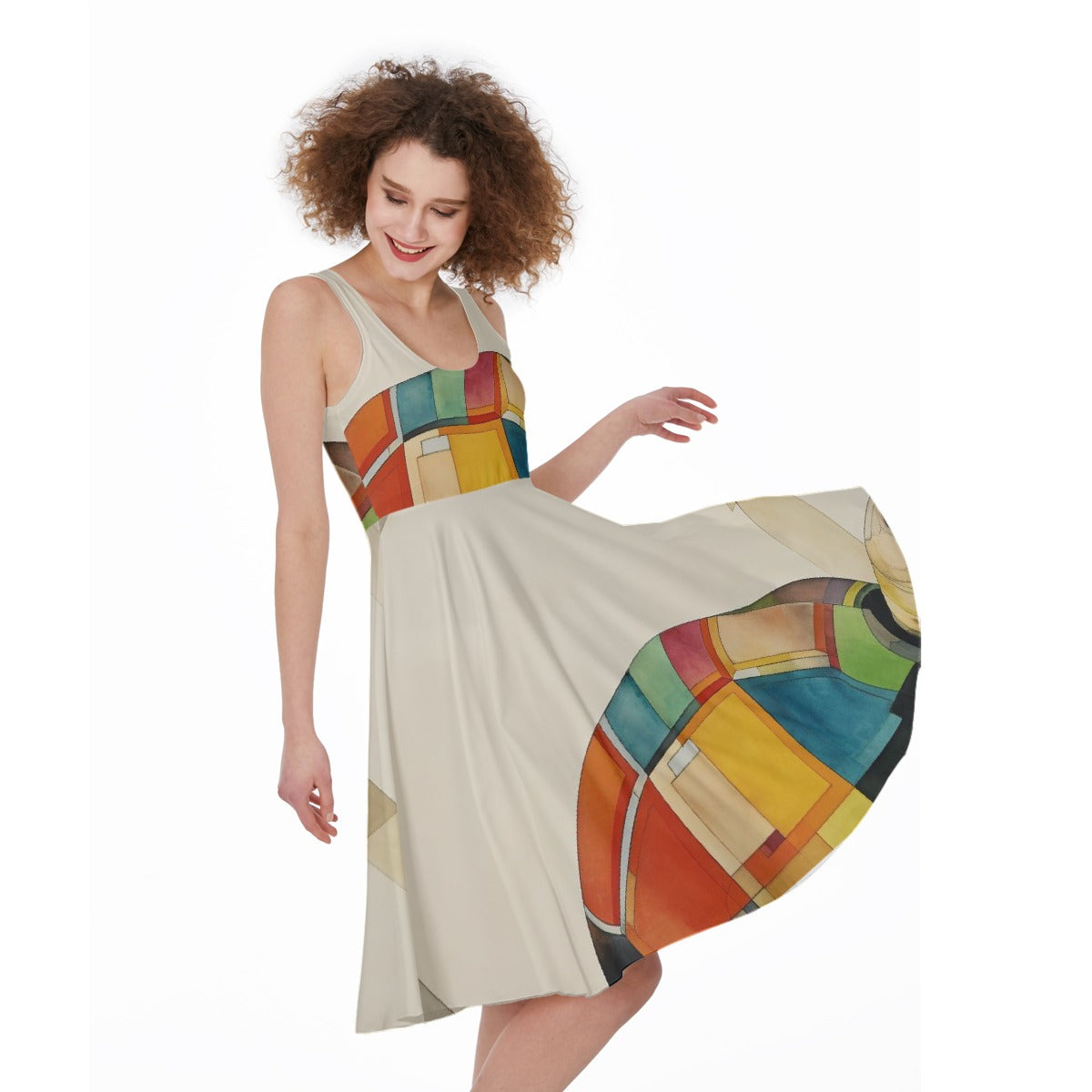 All-Over Print Women's Sleeveless Dress