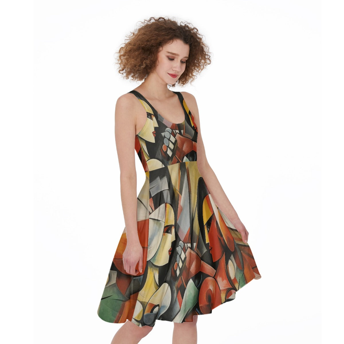 All-Over Print Women's Sleeveless Dress