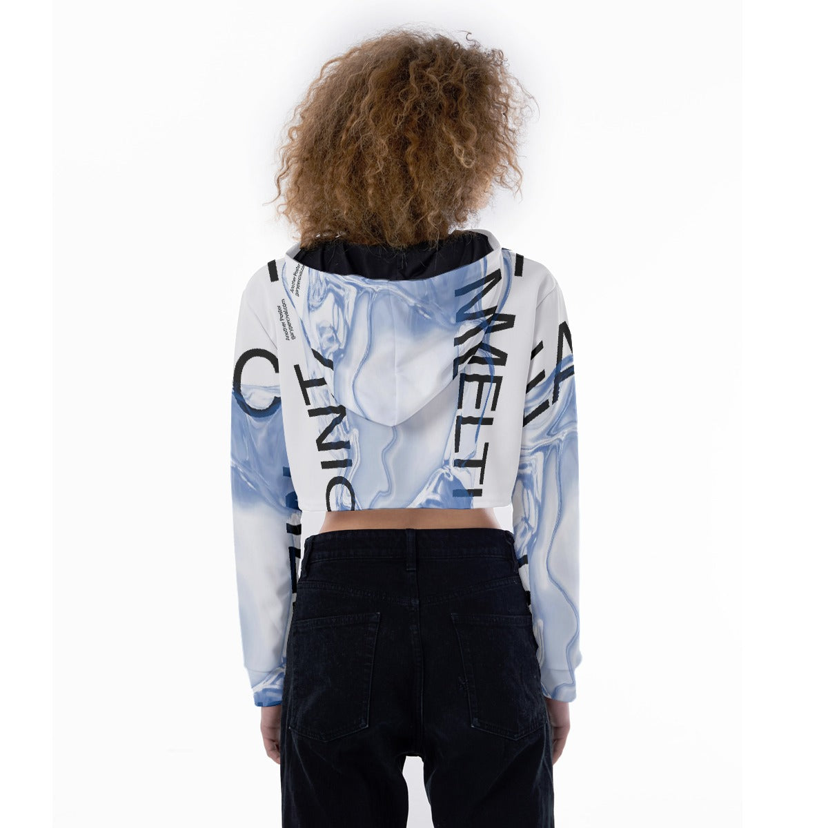 All-Over Print Women's Crop Top Hoodie