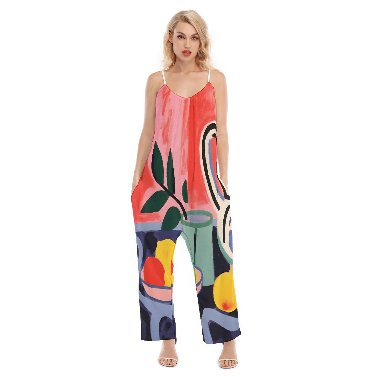 All-Over Print Women's Loose Cami Jumpsuit