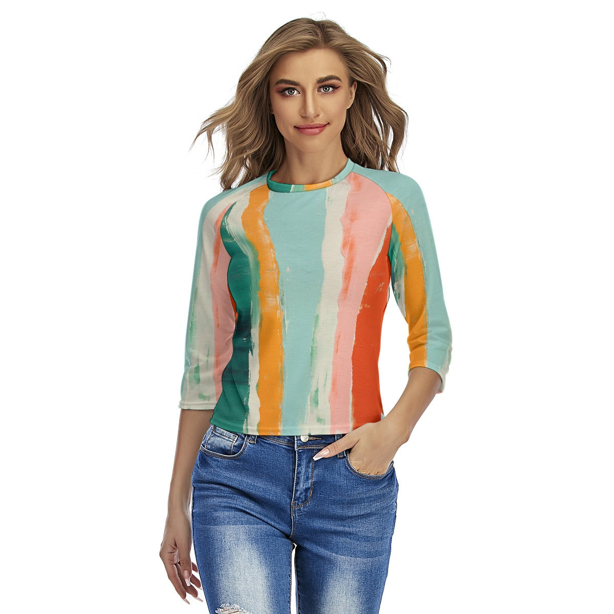 All-Over Print Women's Raglan Sleeves T-shirts