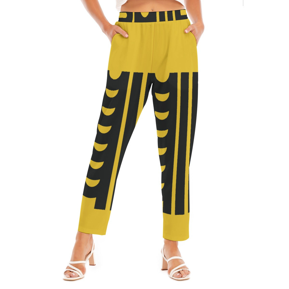 All-Over Print Women's Loose Straight-leg Pants