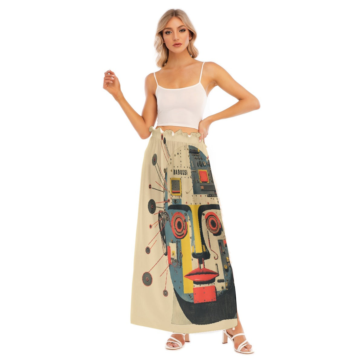 All-Over Print Women's Side Split Skirt