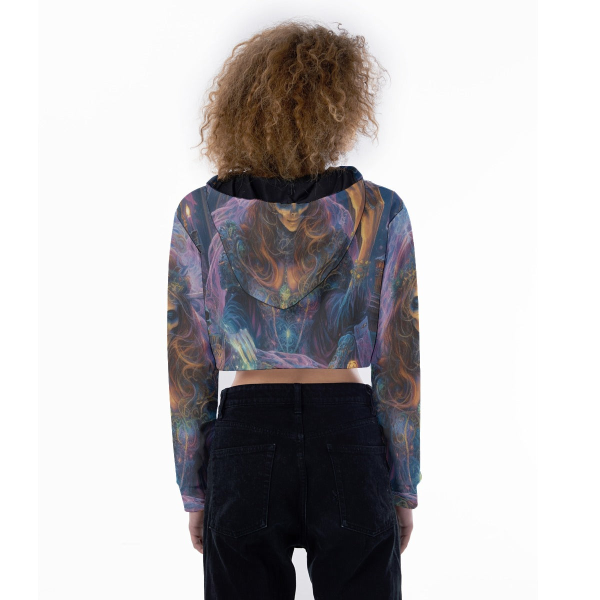 All-Over Print Women's Crop Top Hoodie