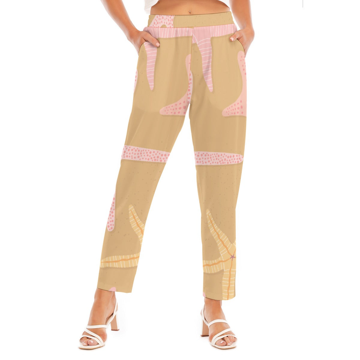 All-Over Print Women's Loose Straight-leg Pants