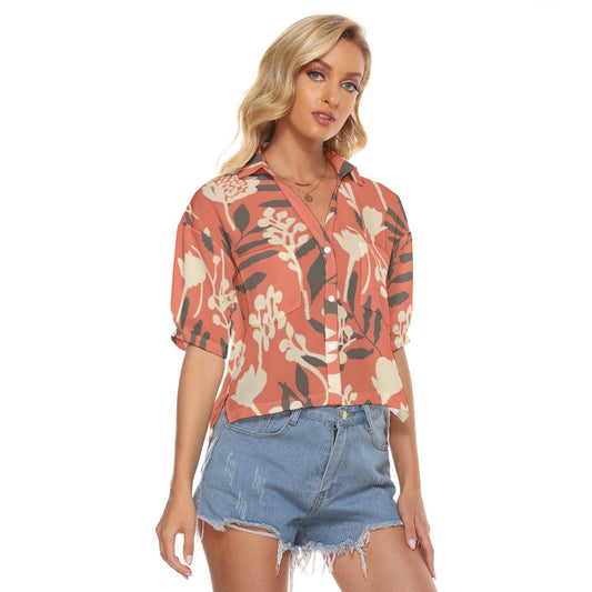 All-Over Print Women's V-neck Shirts