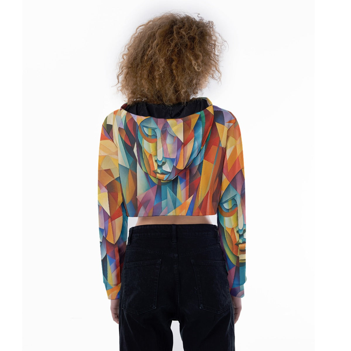 All-Over Print Women's Crop Top Hoodie