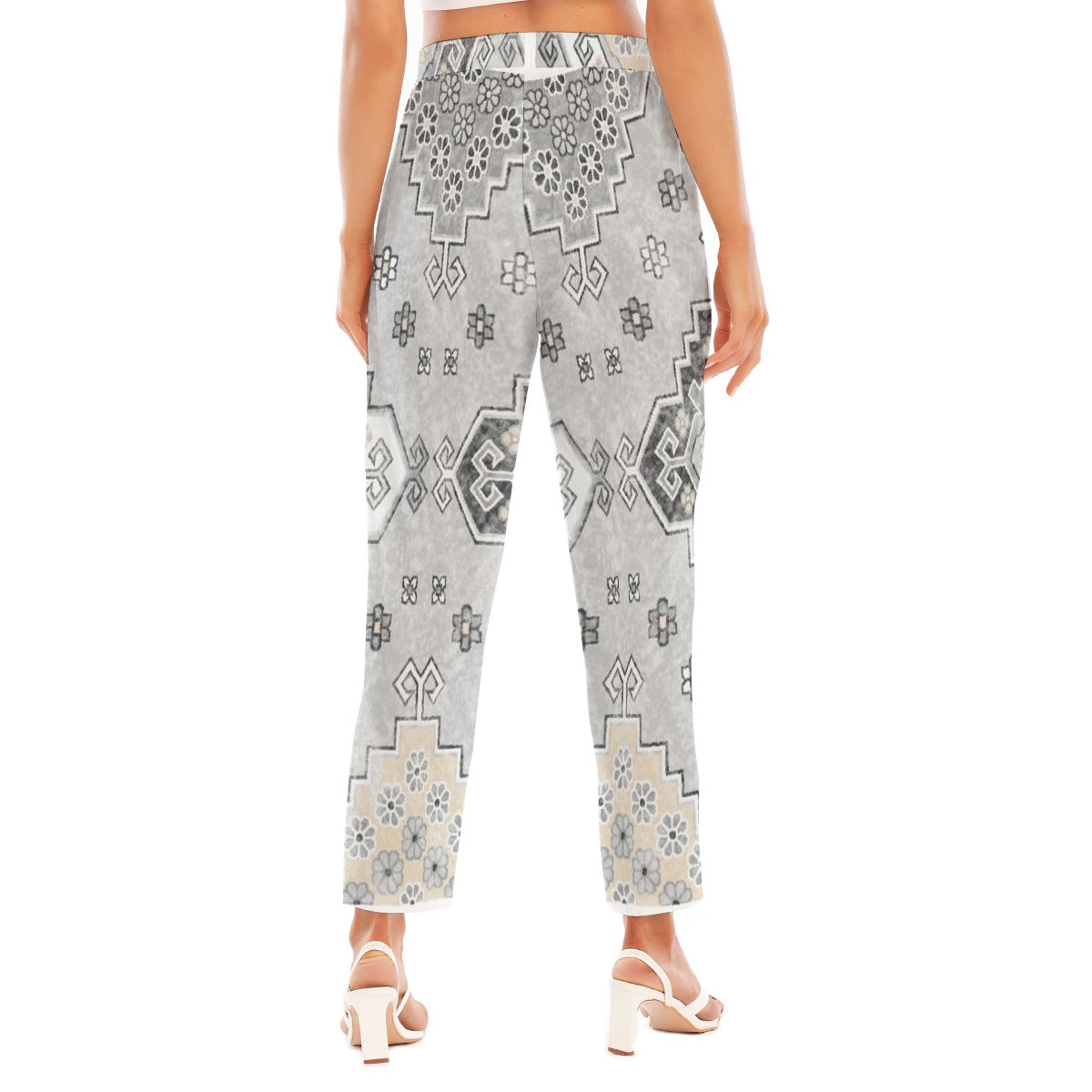 All-Over Print Women's Loose Straight-leg Pants