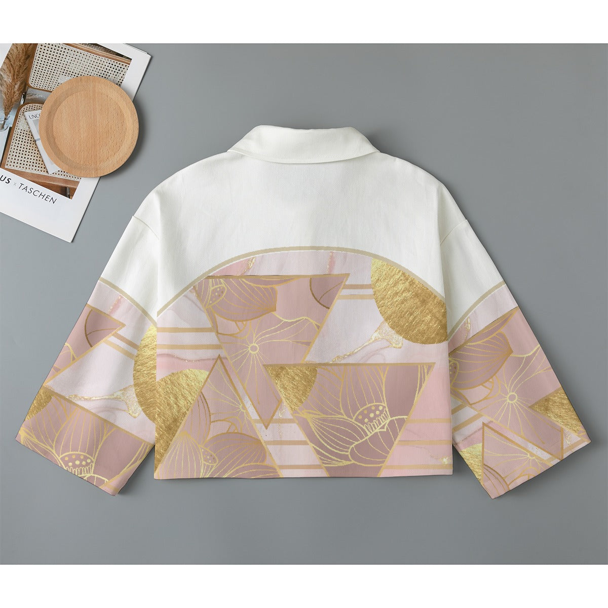 All-Over Print Women's Cropped Jacket | 245GSM Cotton