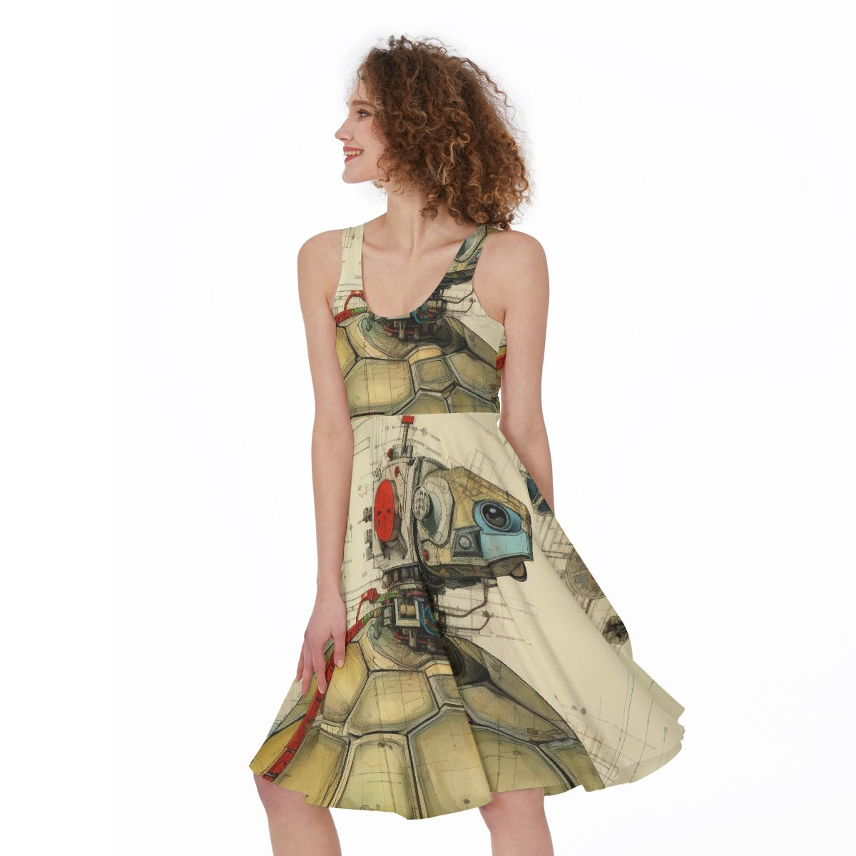 All-Over Print Women's Sleeveless Dress