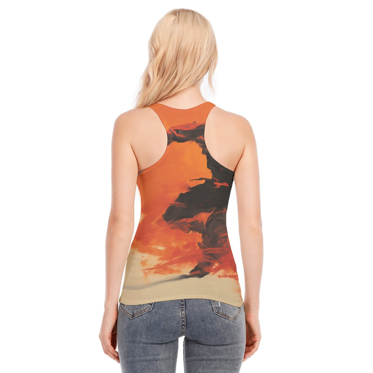 All-Over Print Women's Racer Vest | 190GSM Cotton