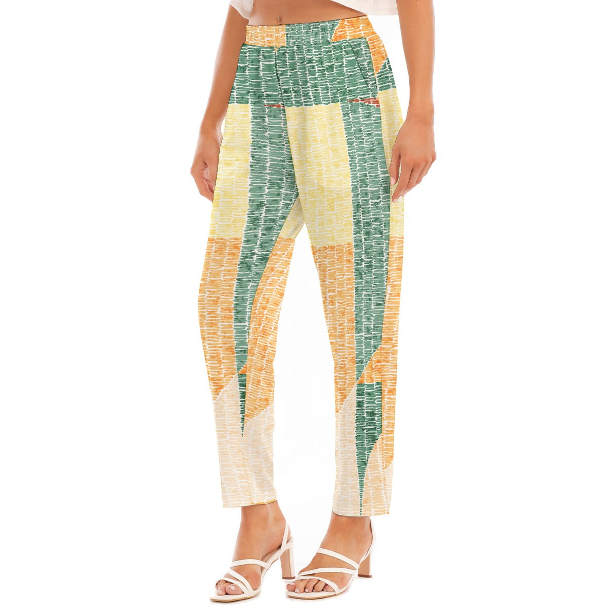 All-Over Print Women's Loose Straight-leg Pants