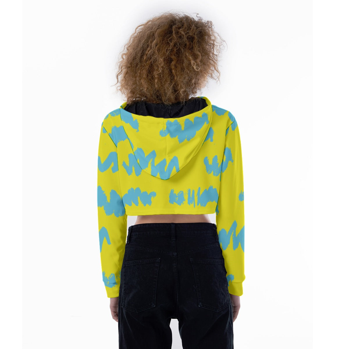 All-Over Print Women's Crop Top Hoodie