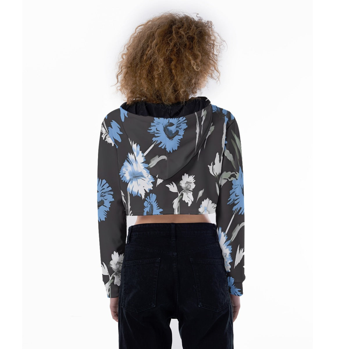 All-Over Print Women's Crop Top Hoodie