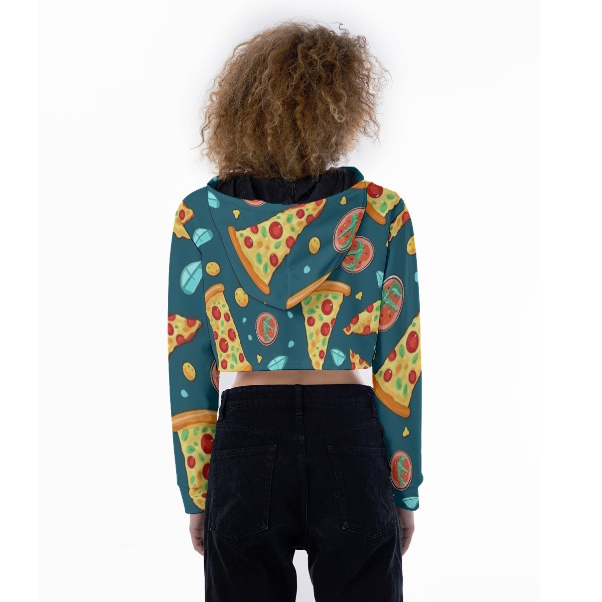 All-Over Print Women's Crop Top Hoodie