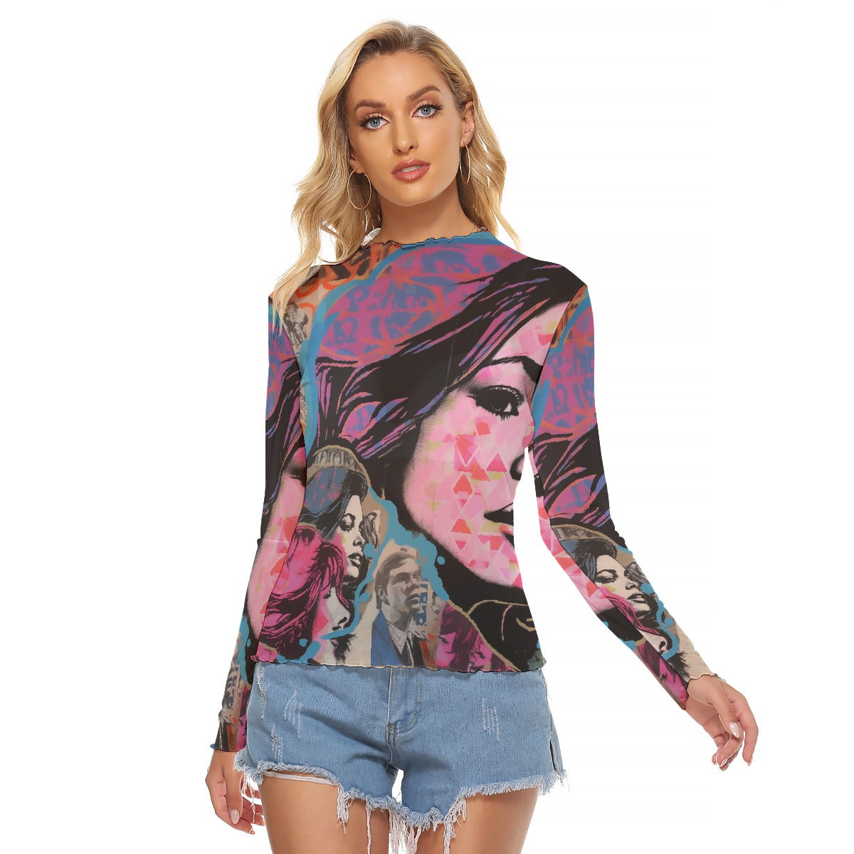 All-Over Print Women's Mesh T-shirt