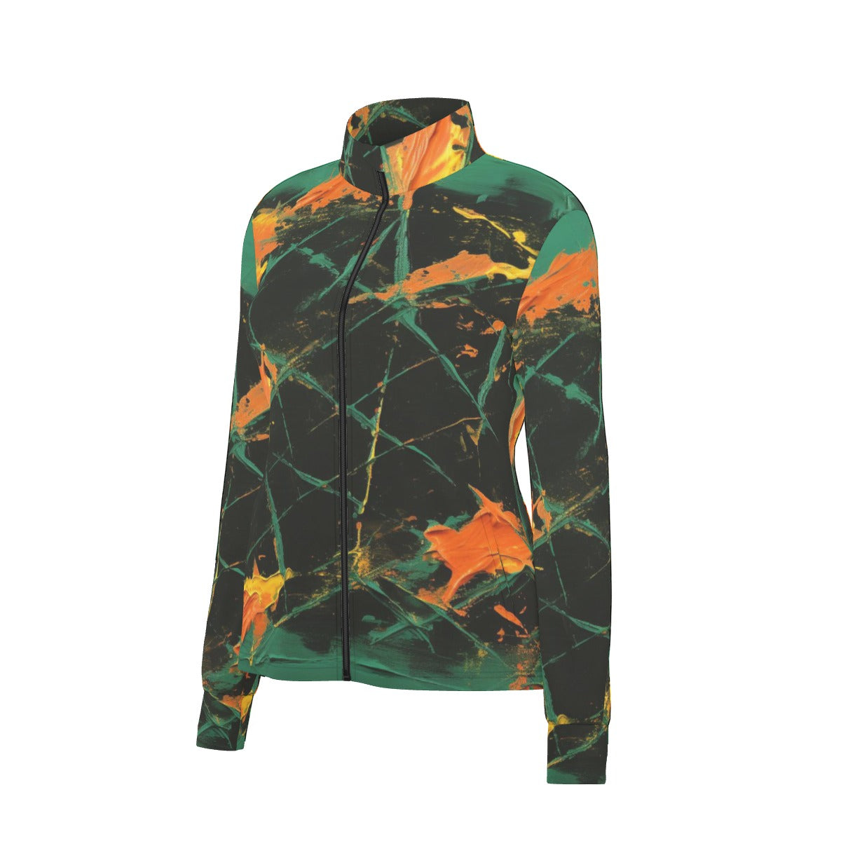 All-Over Print Women's Long Sleeve Thumbhole Jacket