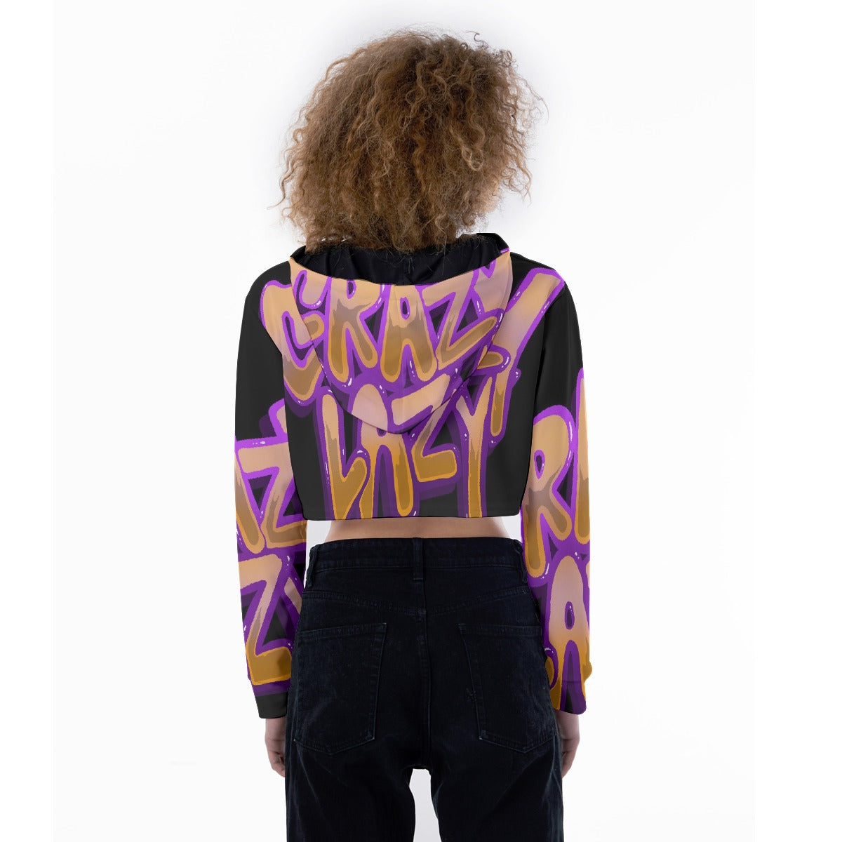 All-Over Print Women's Crop Top Hoodie