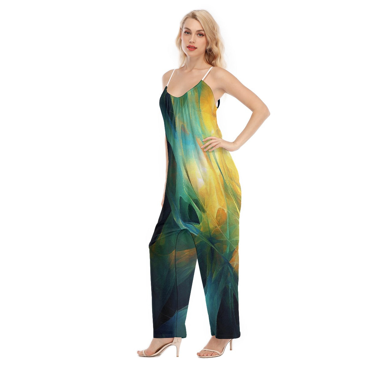 All-Over Print Women's Loose Cami Jumpsuit
