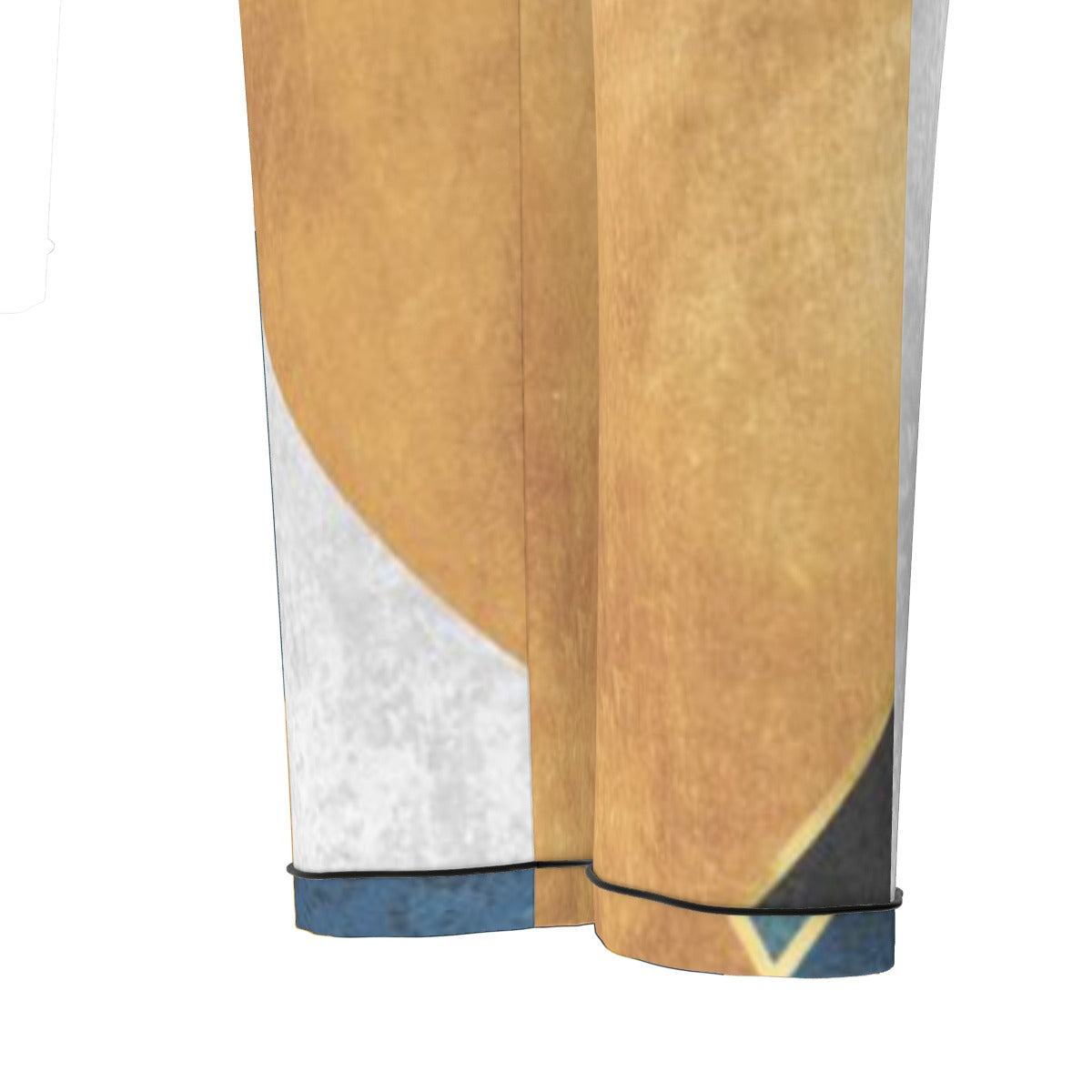 All-Over Print Women's Long Sleeve Pajama Set With Black Contrast Piping