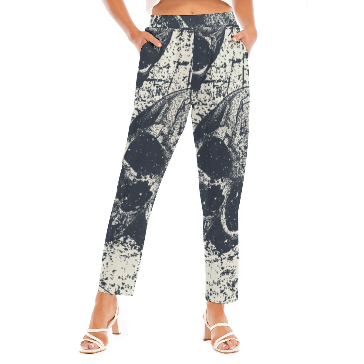All-Over Print Women's Loose Straight-leg Pants
