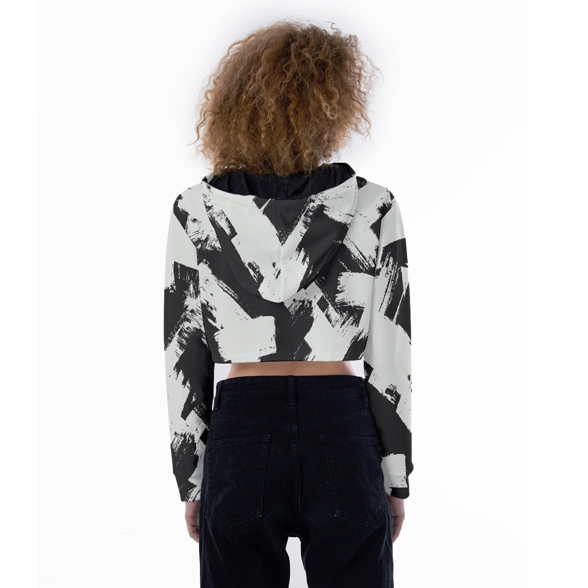 All-Over Print Women's Crop Top Hoodie