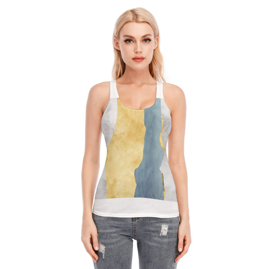 All-Over Print Women's Racer Vest | 190GSM Cotton