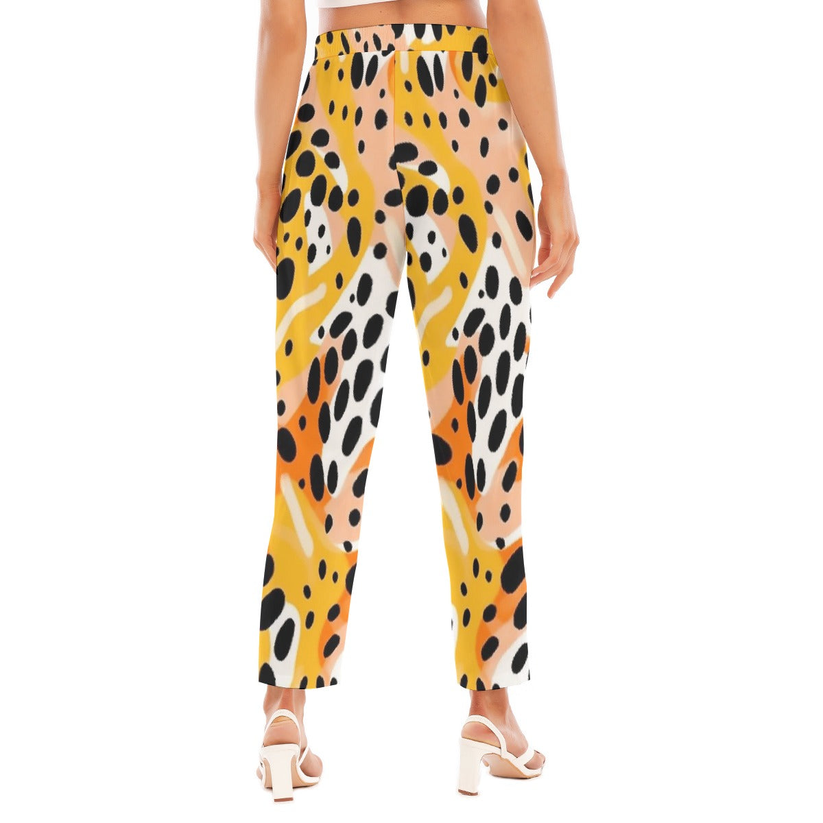 All-Over Print Women's Loose Straight-leg Pants