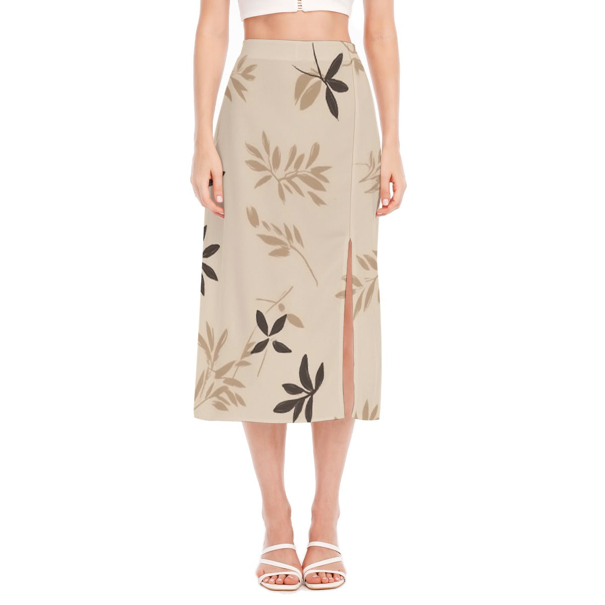 All-Over Print Women's High Slit Long Skirt
