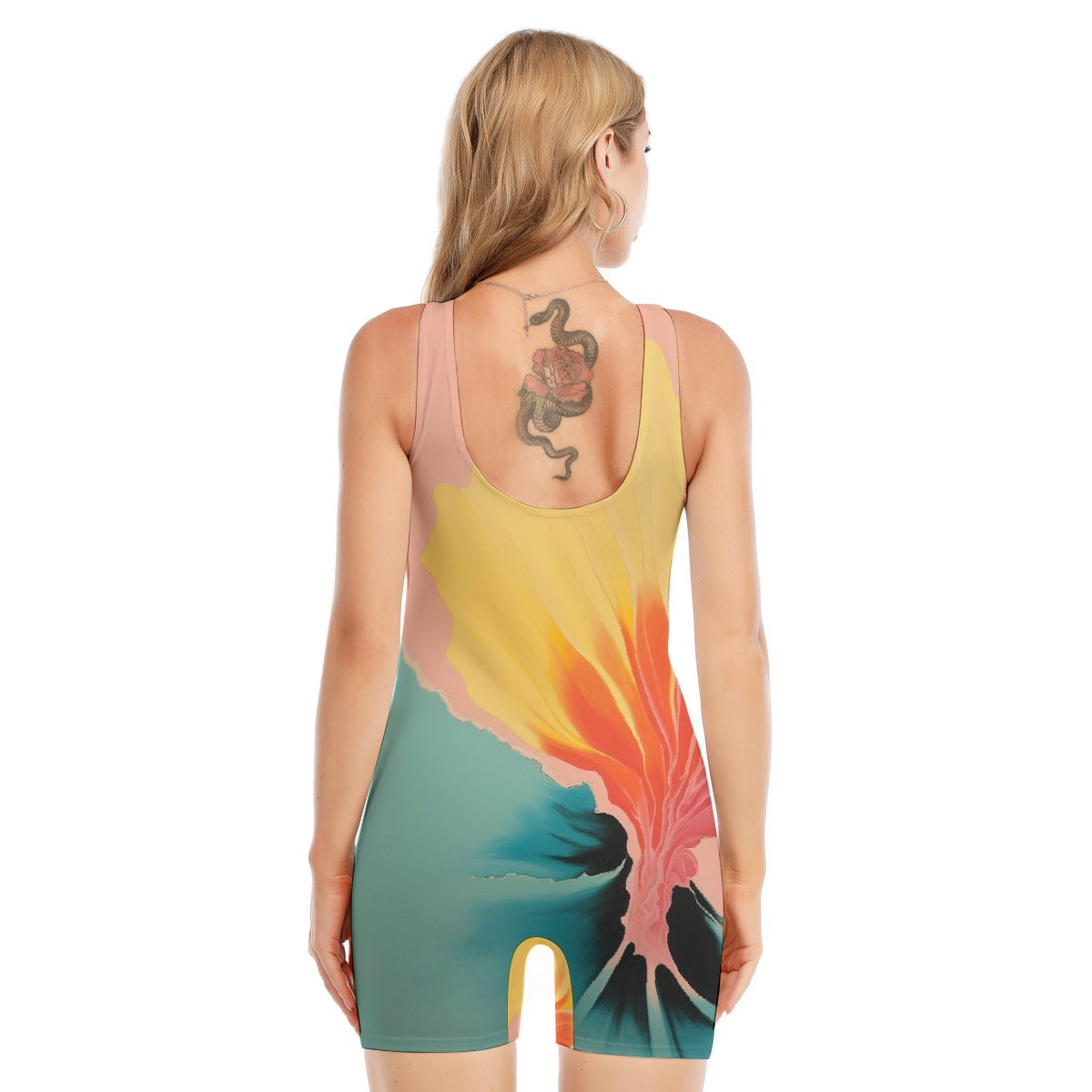 All-Over Print Women's Sleeveless One-piece Swimsuit