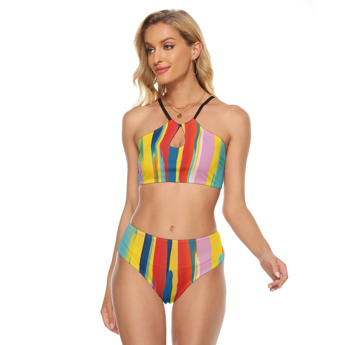 All-Over Print Women's Cami Keyhole One-piece Swimsuit