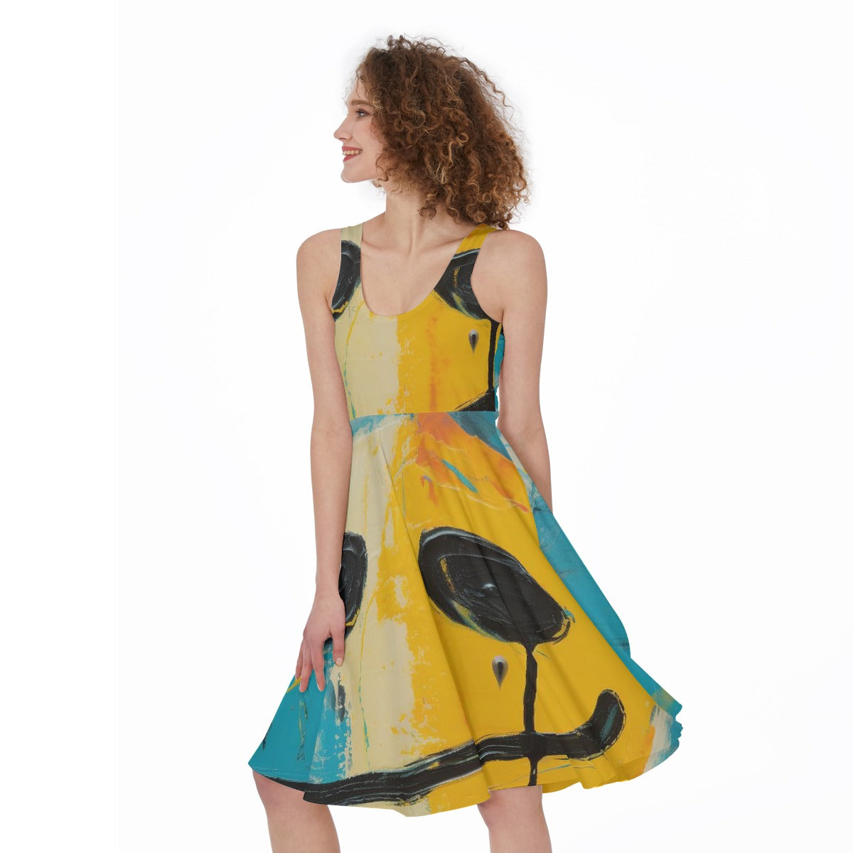 All-Over Print Women's Sleeveless Dress
