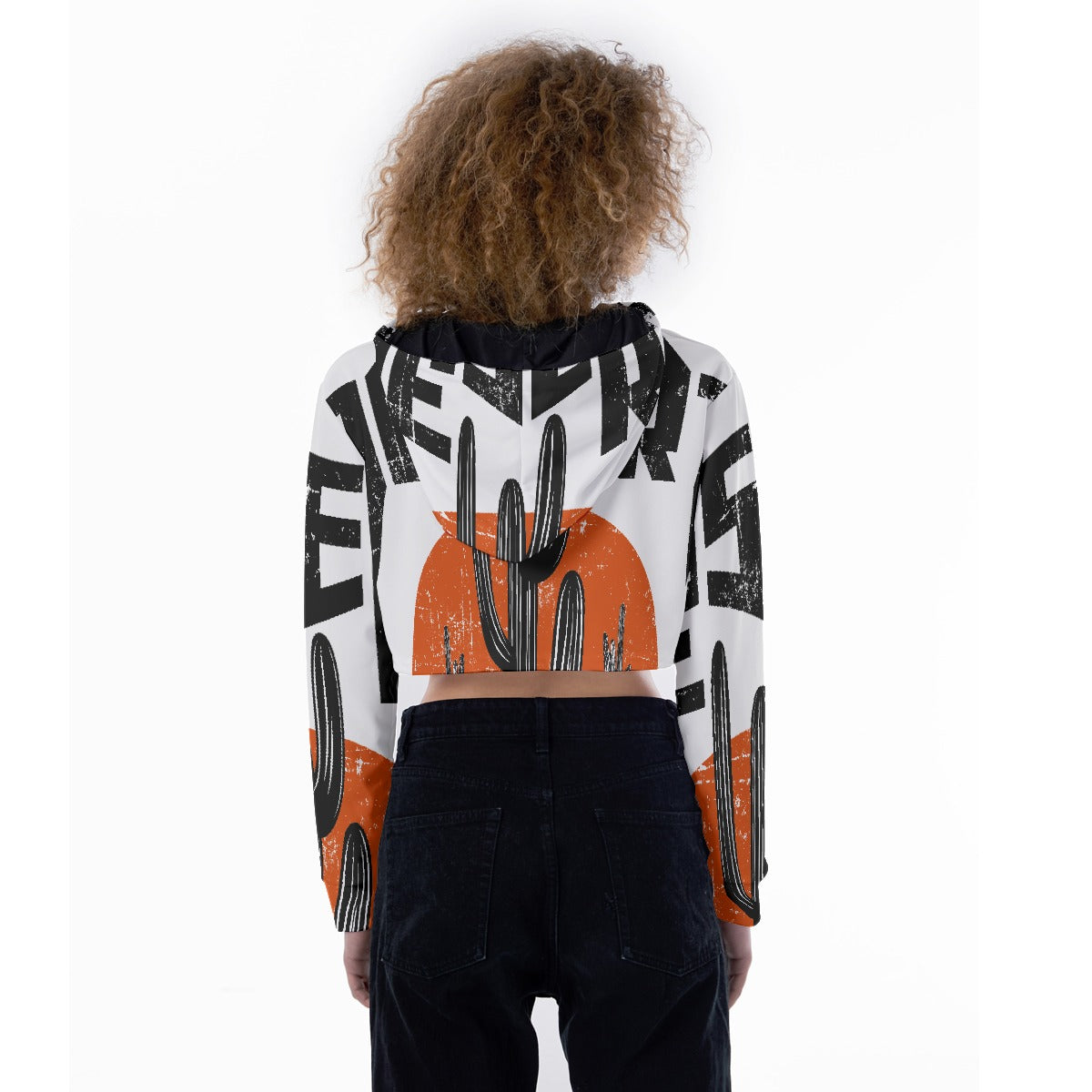 All-Over Print Women's Crop Top Hoodie