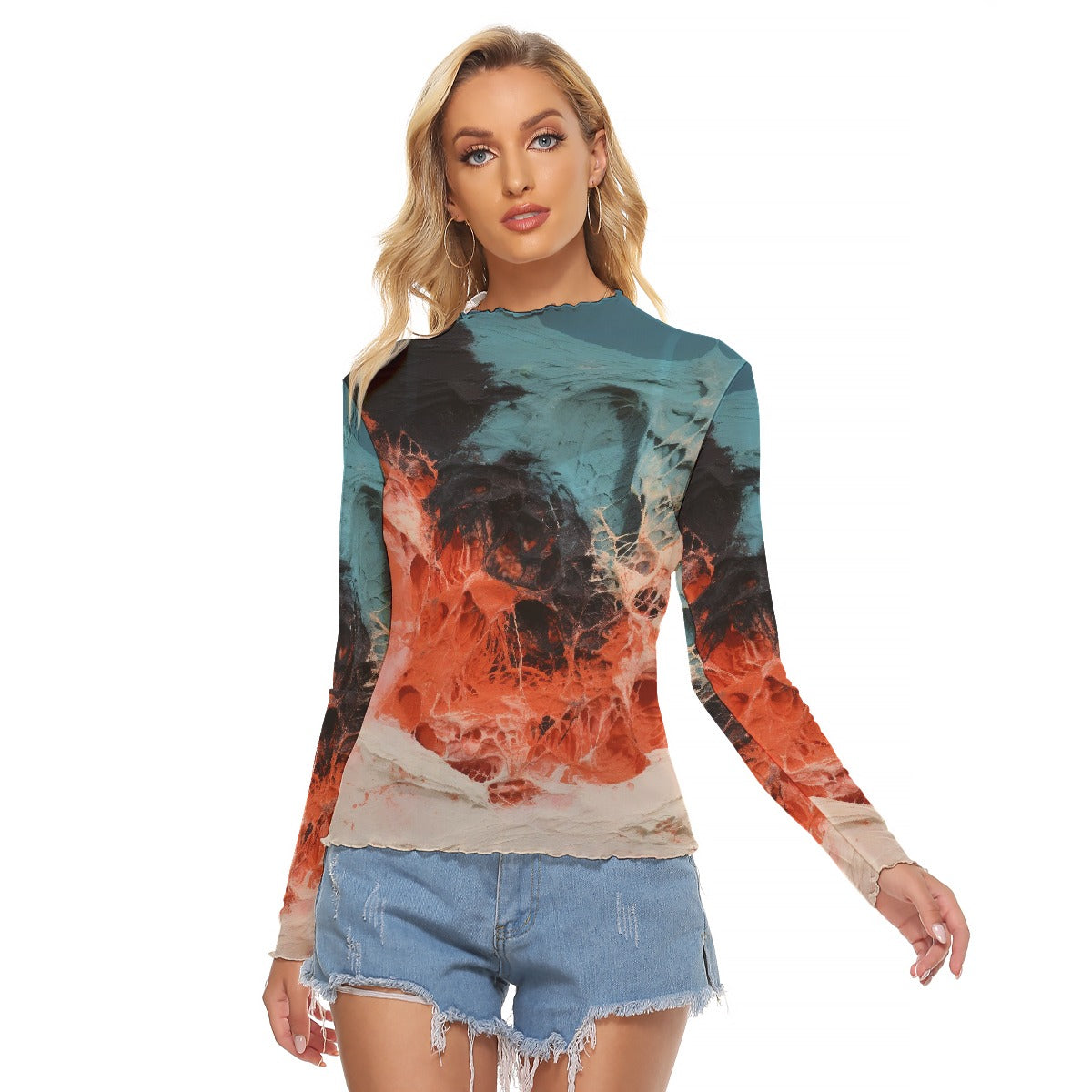 All-Over Print Women's Mesh T-shirt