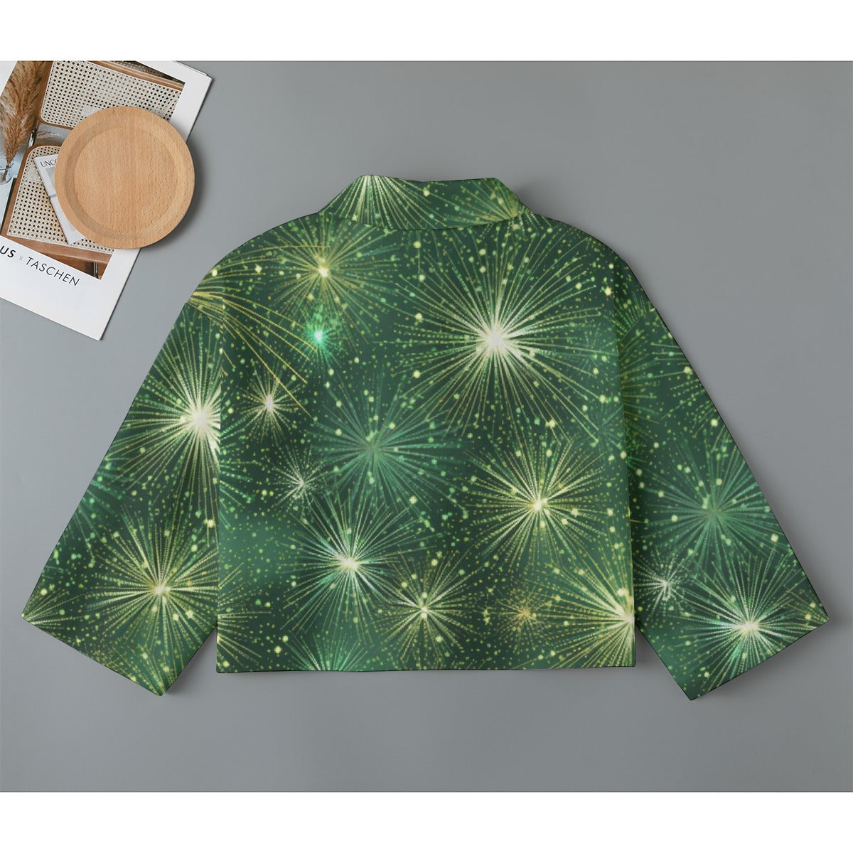 All-Over Print Women's Cropped Jacket | 245GSM Cotton